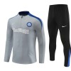 Inter Mailand Training Sweatshirts Quarter-zip 2024-25 Graue Für Kinder